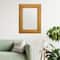 Hello Honey® 26" Natural Rectangle Wall Mirror with Rattan Detail